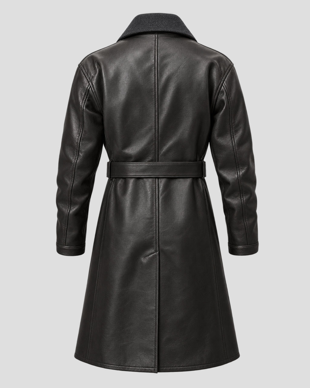 Rivals Alex Hassell Black Leather Coat