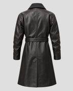 Rivals Alex Hassell Black Leather Coat