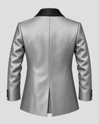 Suicide Squad Jared Leto Silver Leather Blazer