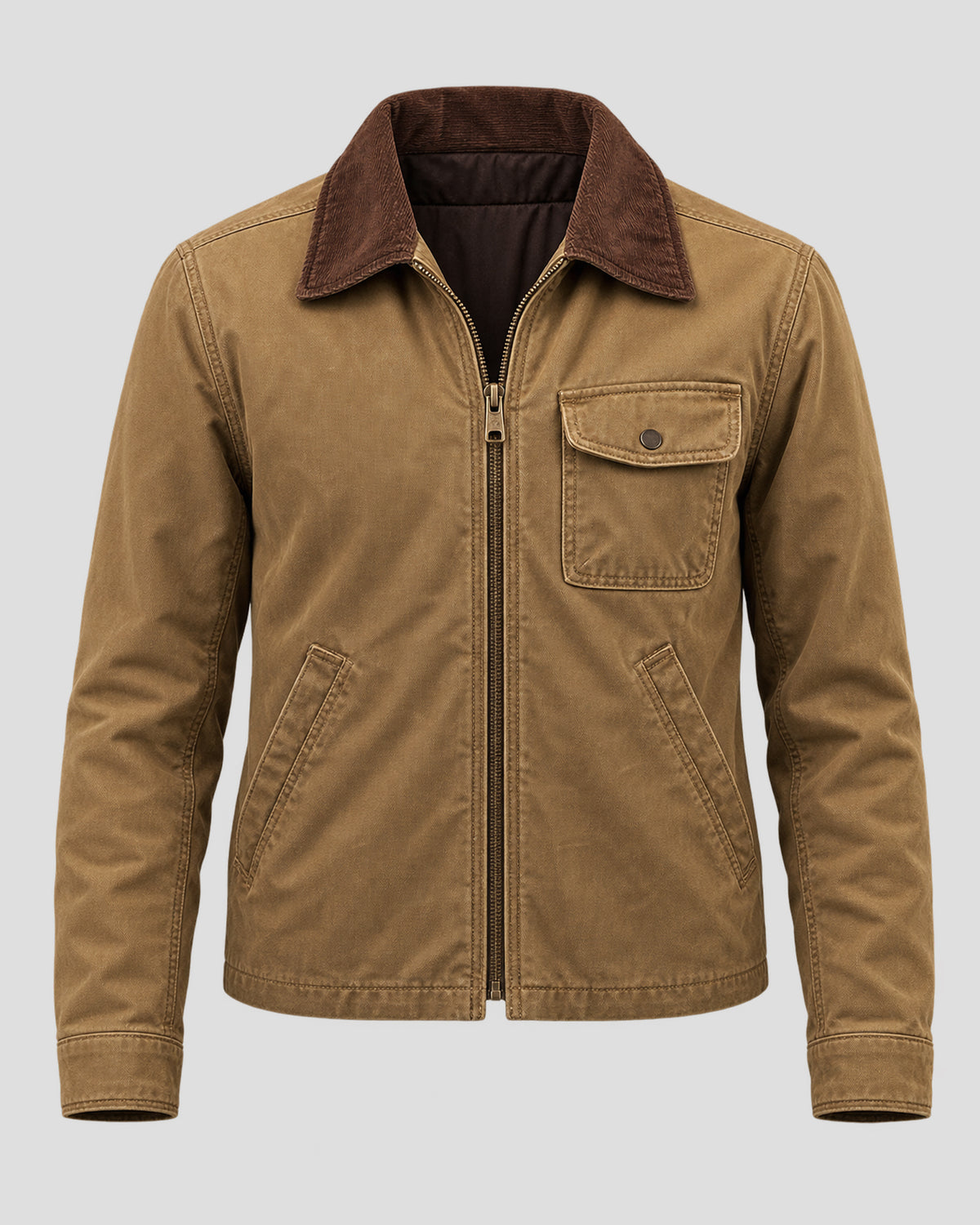 The Florist Dennis Quaid Brown Cotton Jacket