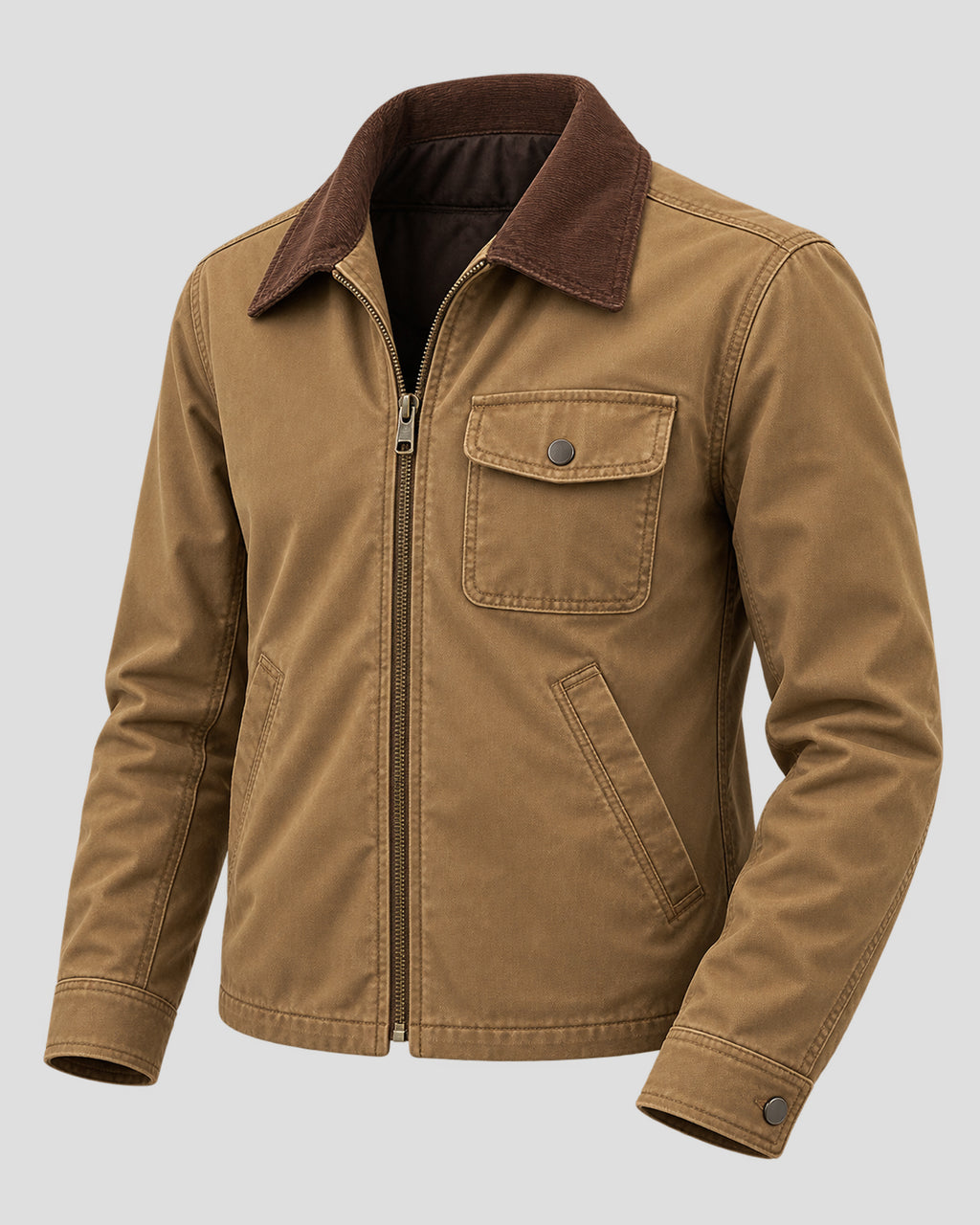 The Florist Dennis Quaid Brown Cotton Jacket
