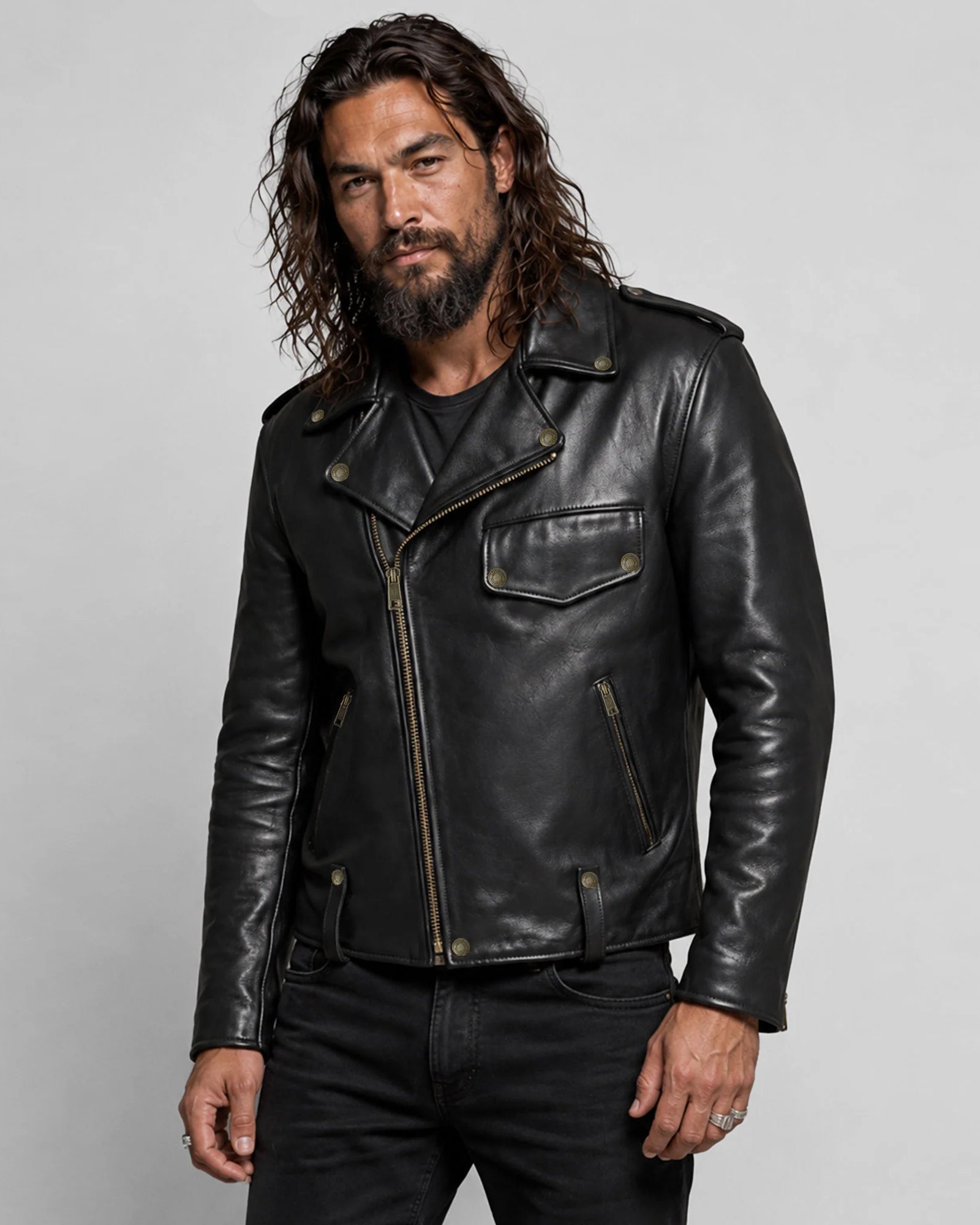 The Wrecking Crew Jason Momoa Biker Leather Jacket