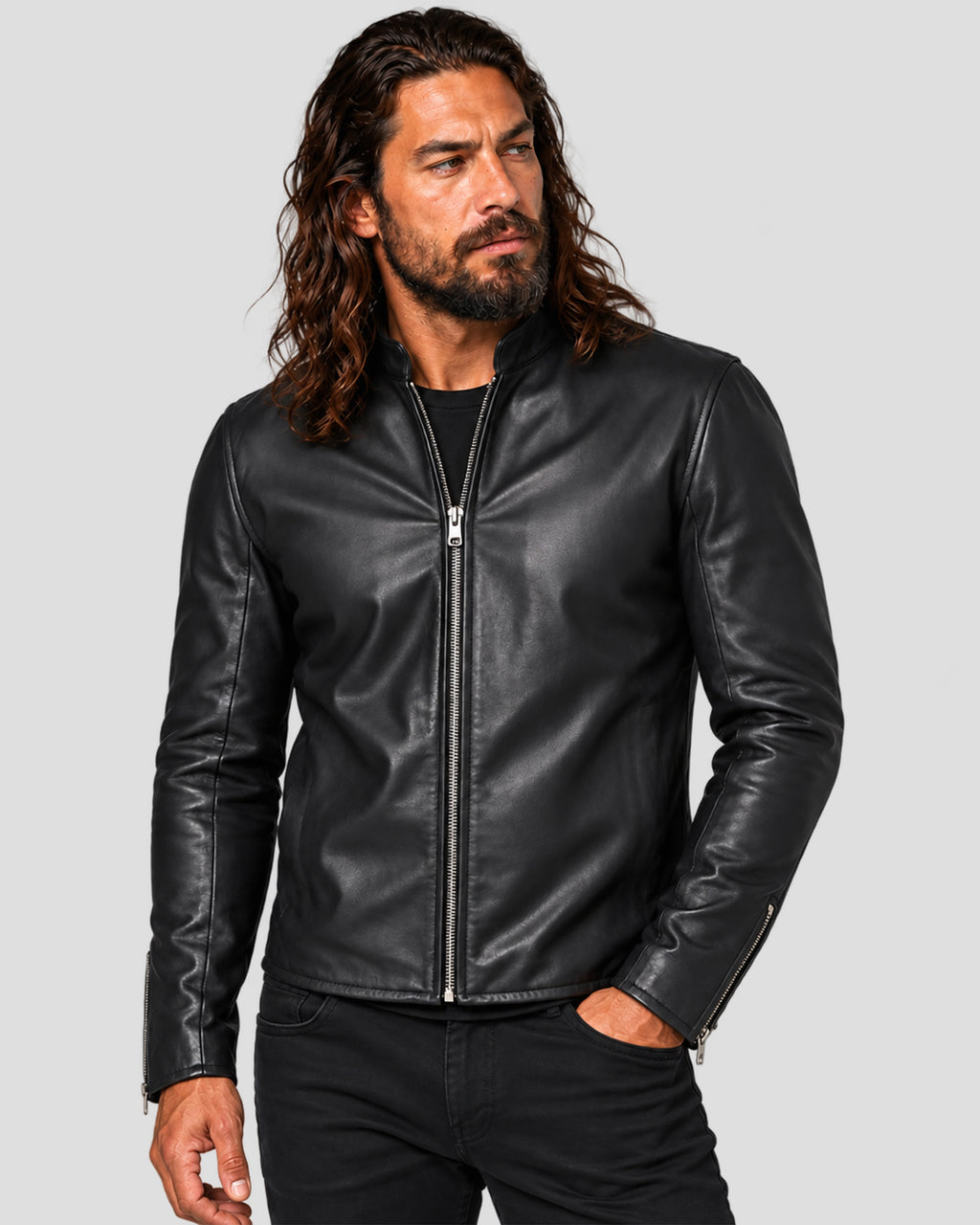 The Wrecking Crew Jason Momoa Black Leather Jacket