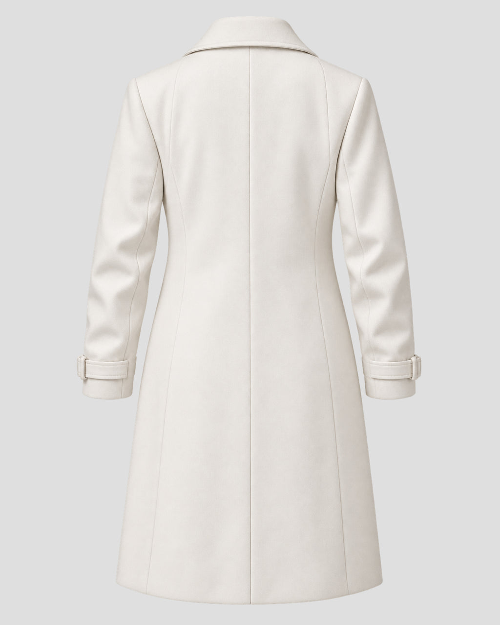 Wuthering Heights Jacob Elordi White Wool Trench Coat
